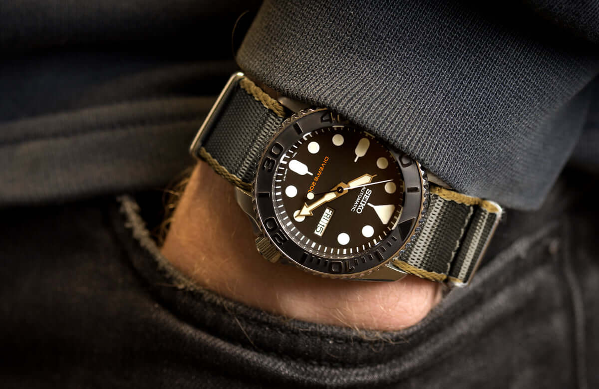 Seiko Divers Watch on Nato Watch Strap