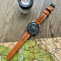 Thumbnail for Enzo Genuine Italian Perforated Rally Racing Watch Strap