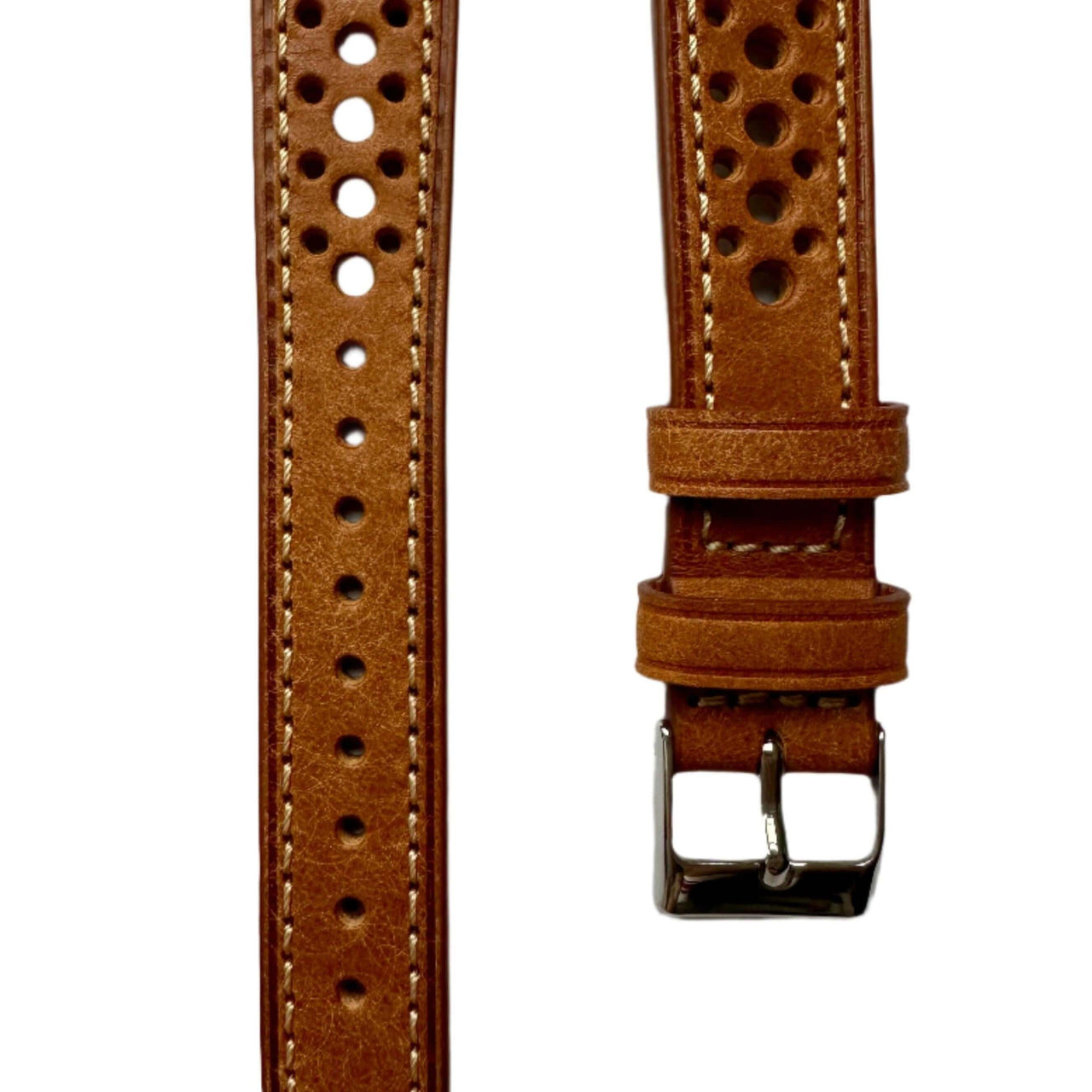Enzo Genuine Italian Perforated Rally Racing Watch Strap
