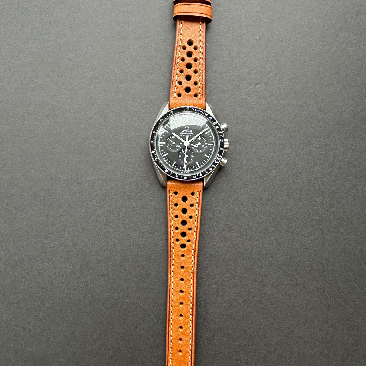 Enzo Genuine Italian Perforated Rally Racing Watch Strap