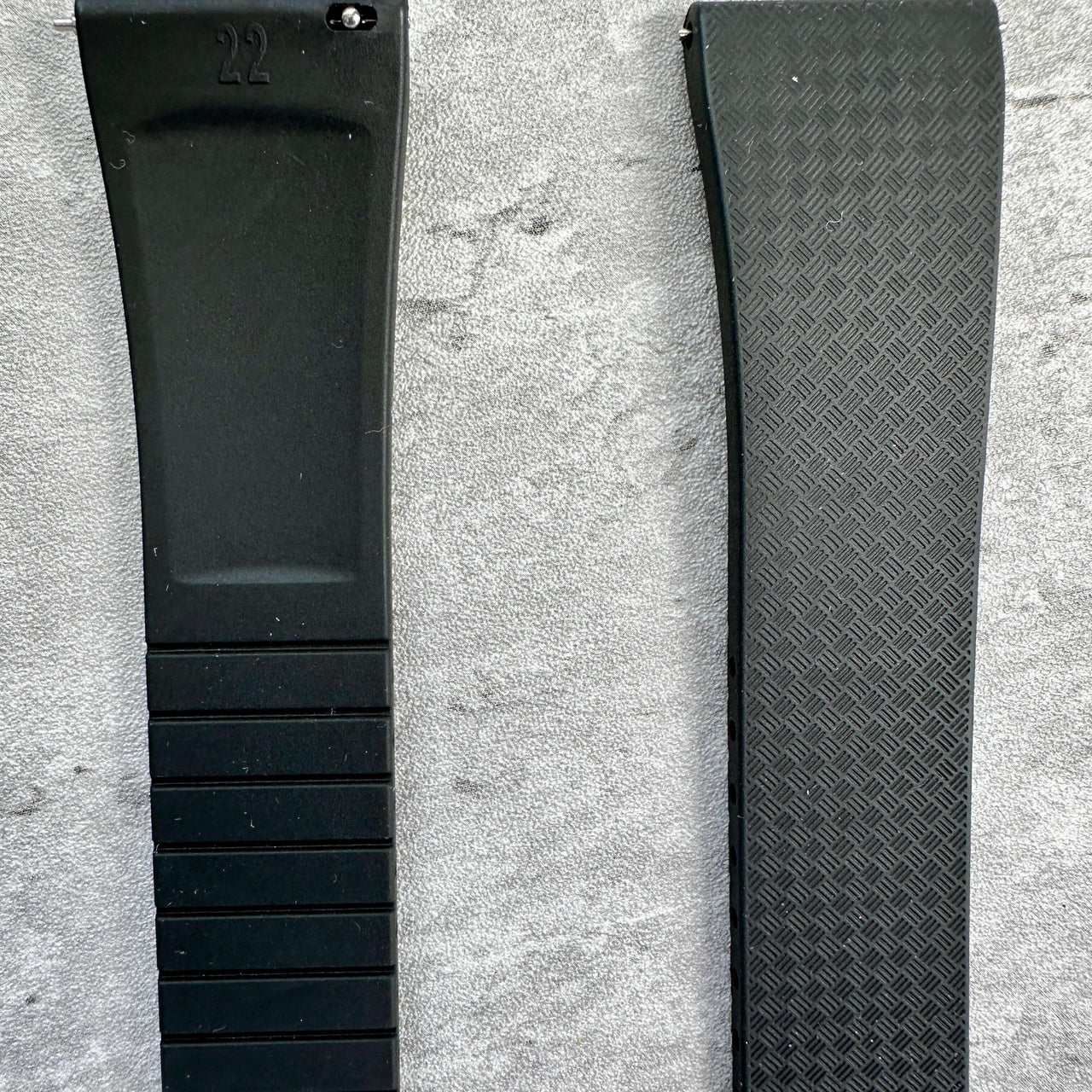 FKM Precision- Black Rubber CTS Watch Strap – Precise Fit, Uncompromising Comfort