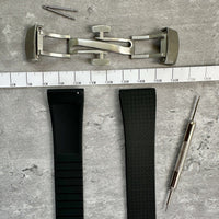 Thumbnail for FKM Precision- Black Rubber CTS Watch Strap – Precise Fit, Uncompromising Comfort