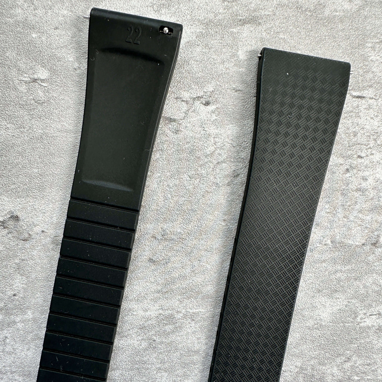 FKM Precision- Black Rubber CTS Watch Strap – Precise Fit, Uncompromising Comfort
