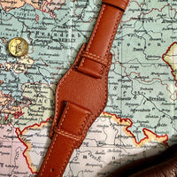 Thumbnail for RIOS1931 TULA Genuine Leather Bund Watch Strap in COGNAC