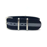 Thumbnail for Classic Military Style Strap - Black & Grey Single