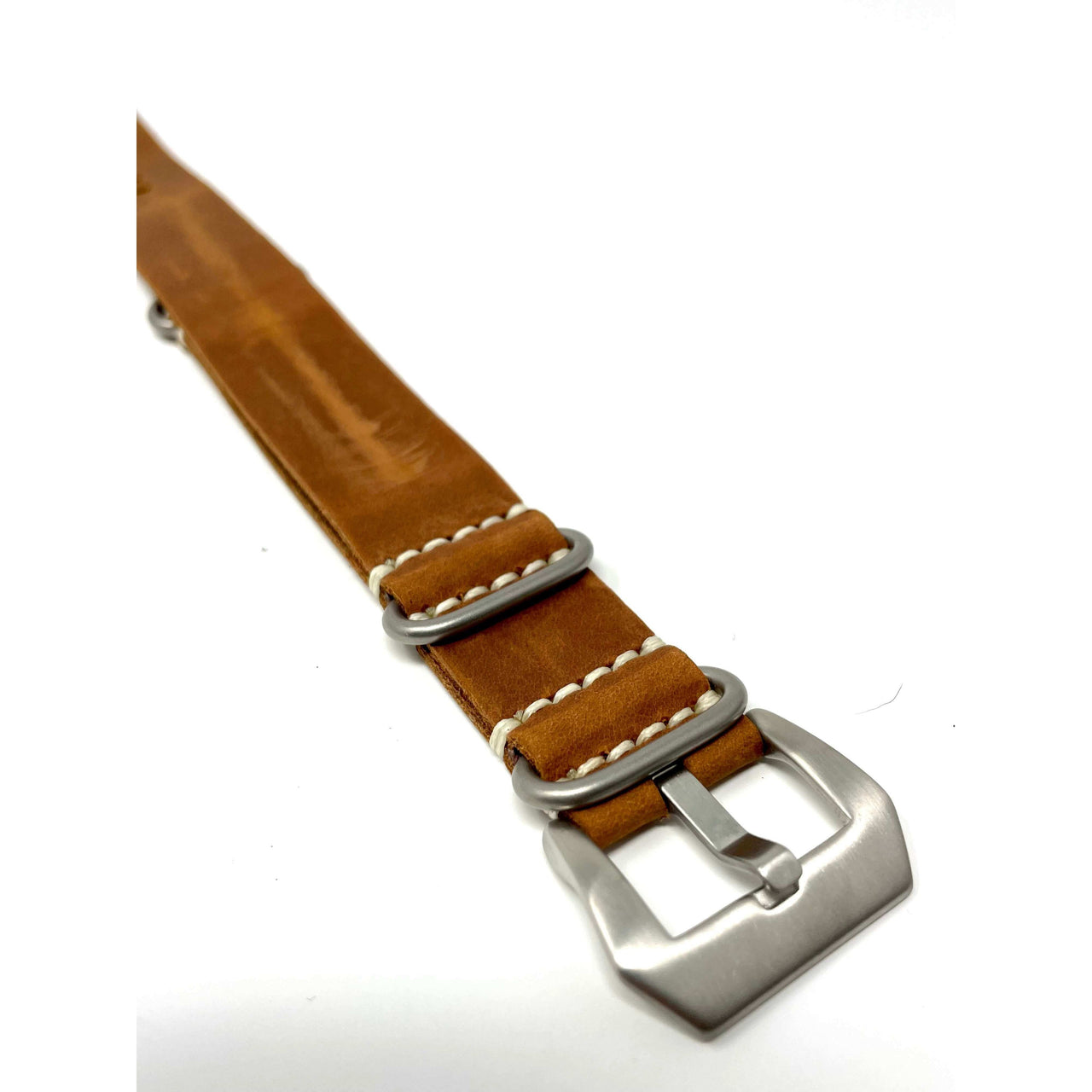 Italian Crazy Horse Leather Military Style Watch Straps