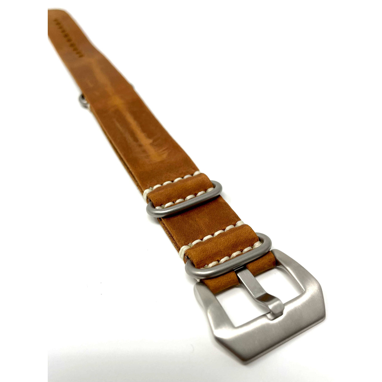 Italian Crazy Horse Leather Military Style Watch Straps