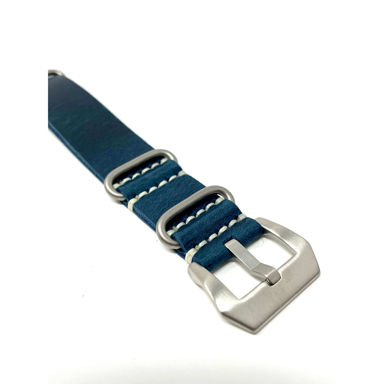 Italian Crazy Horse Leather Military Style Watch Straps