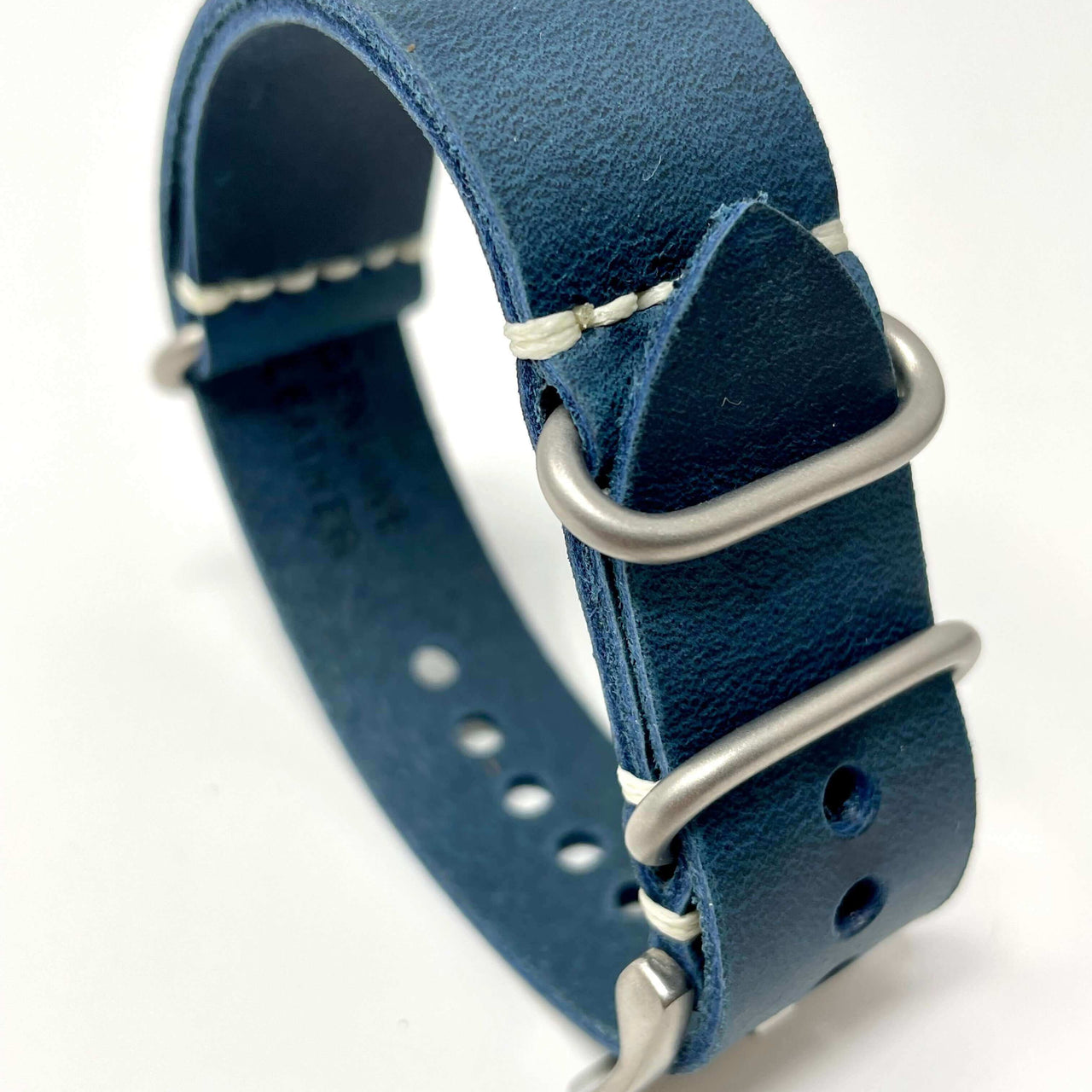 Italian Crazy Horse Leather Military Style Watch Straps