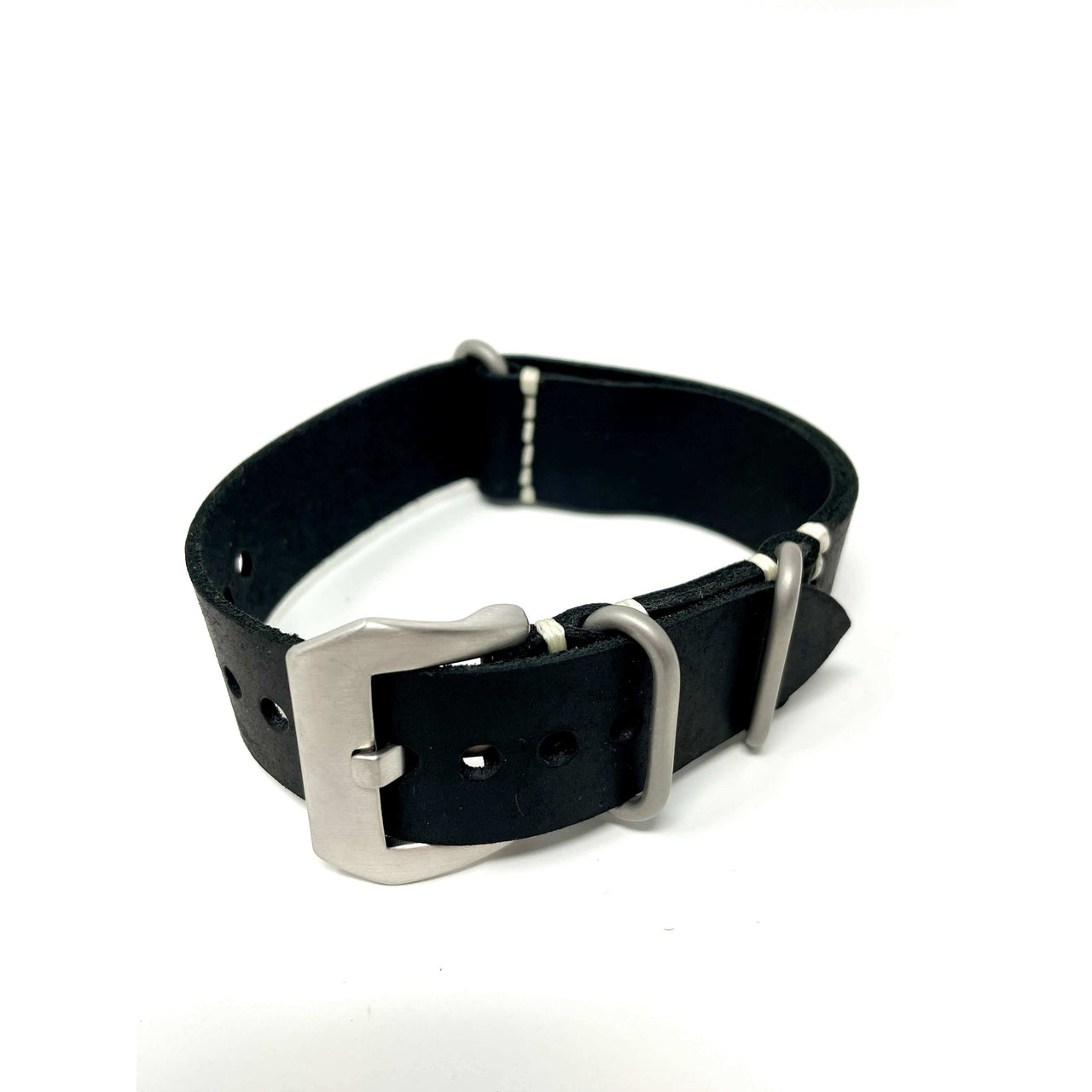 Italian Crazy Horse Leather Military Style Watch Straps