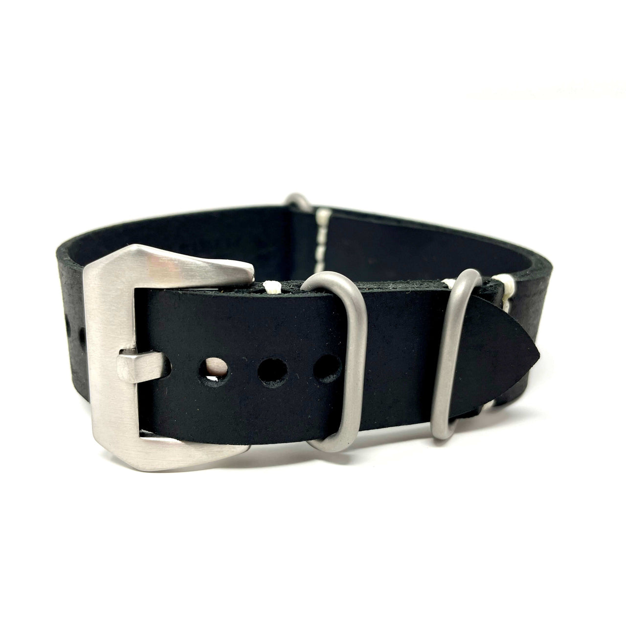 Italian Crazy Horse Leather Military Style Watch Straps