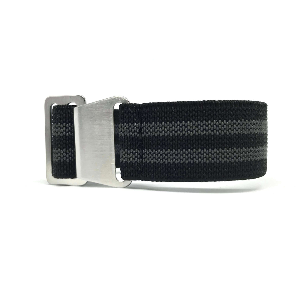 Marine Nationale Military Style Elastic Strap - Bond Grey and Black