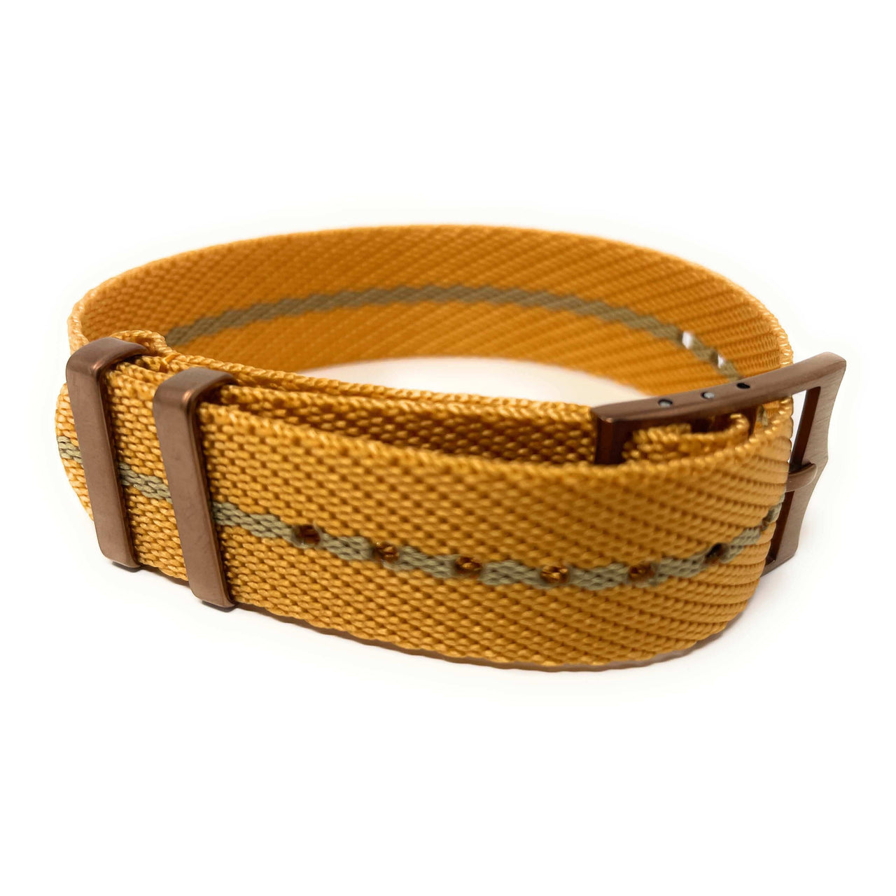 Tudor Style Fabric Knit Military Style - Luxury Gold and Sand