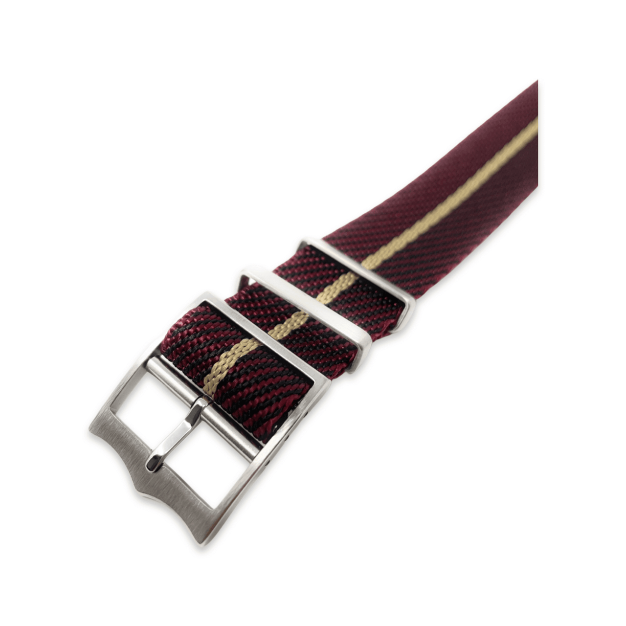 Tudor Style Fabric Knit Single Pass Military Style - Luxury Burgundy and Gold