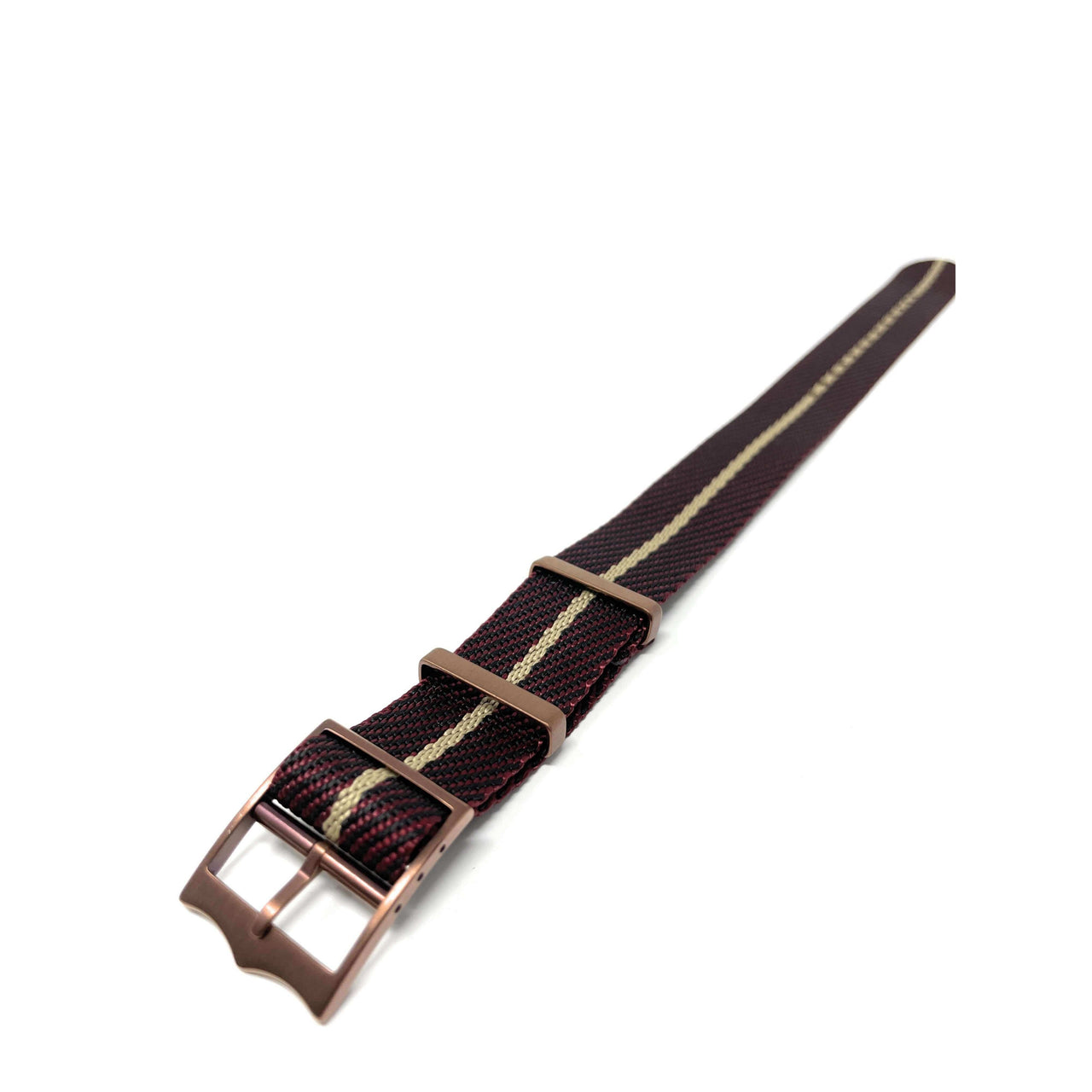 Tudor Style Fabric Knit Single Pass Military Style - Luxury Burgundy and Gold