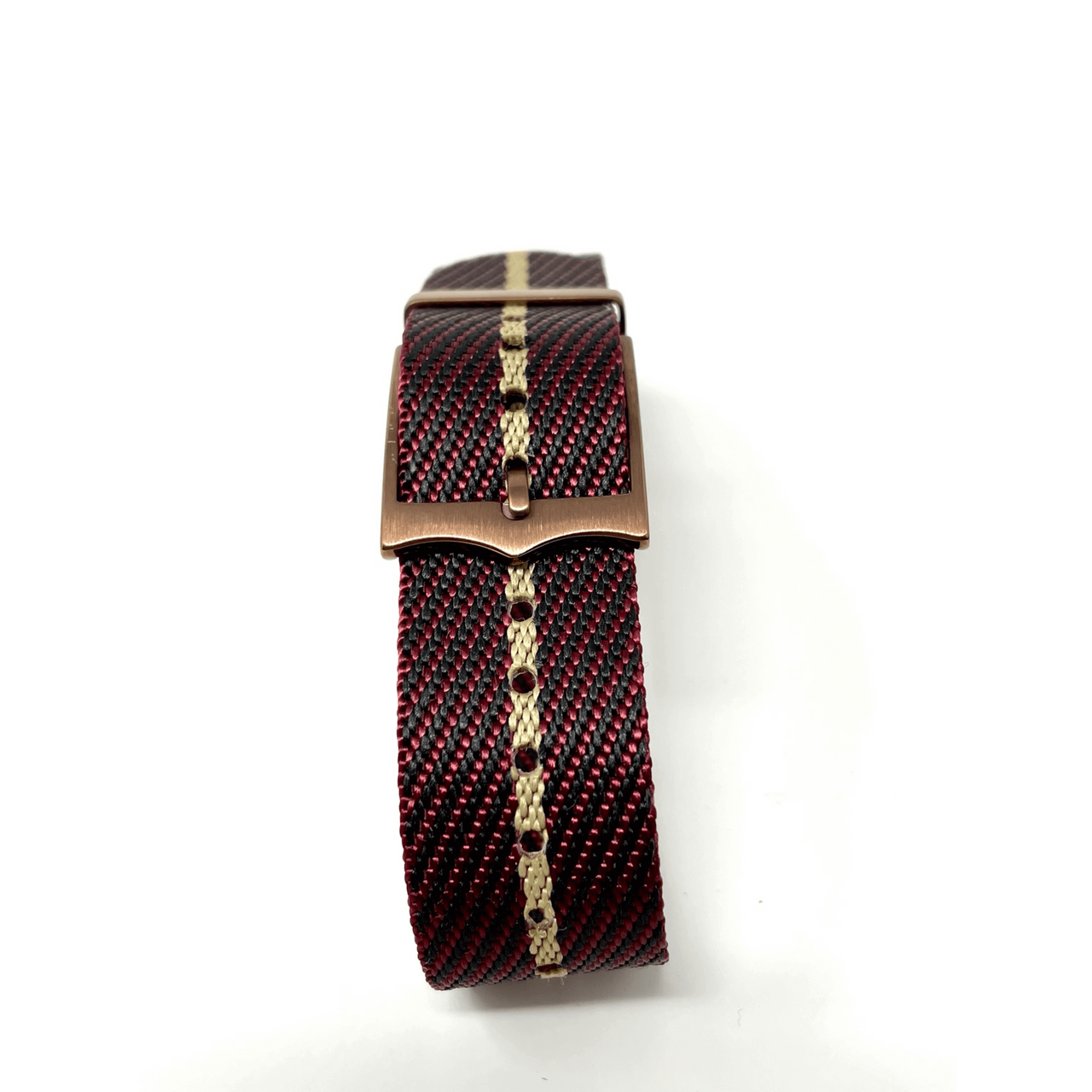 Tudor Style Fabric Knit Single Pass Military Style - Luxury Burgundy and Gold