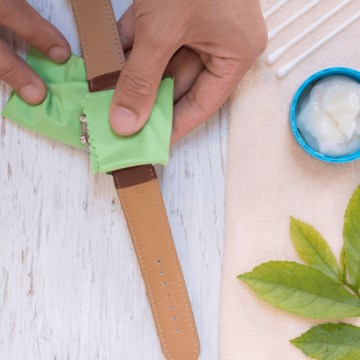 How to clean a leather watch strap