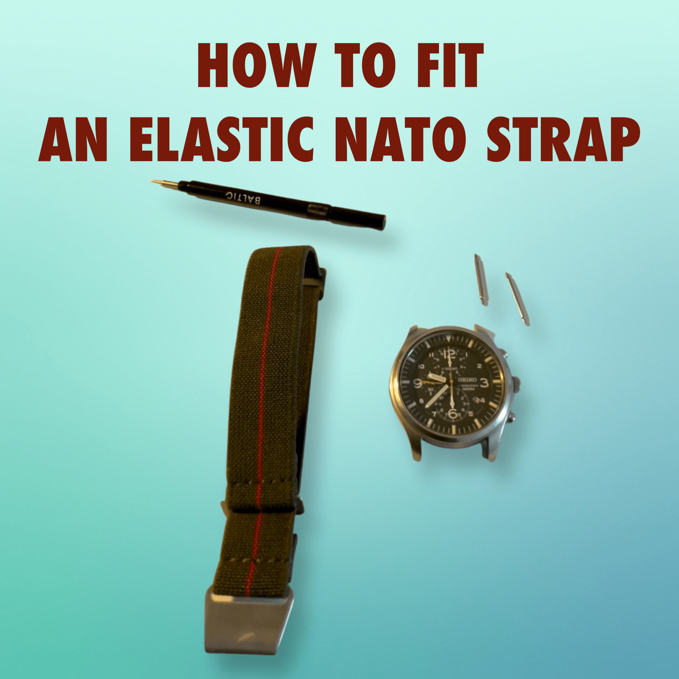 How to fit an elastic Marine Nationale NATO strap