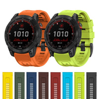 Thumbnail for QuickFit 22mm 26mm Strap for Garmin Epix Gen 2 Silicone Watch Strap for Garmin Fenix 7 7X 5Plus 6XPro Enduro 2