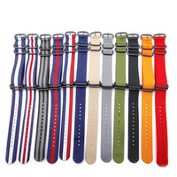 Thumbnail for Zulu Military Style Strap - Royal Red - Silver Buckle