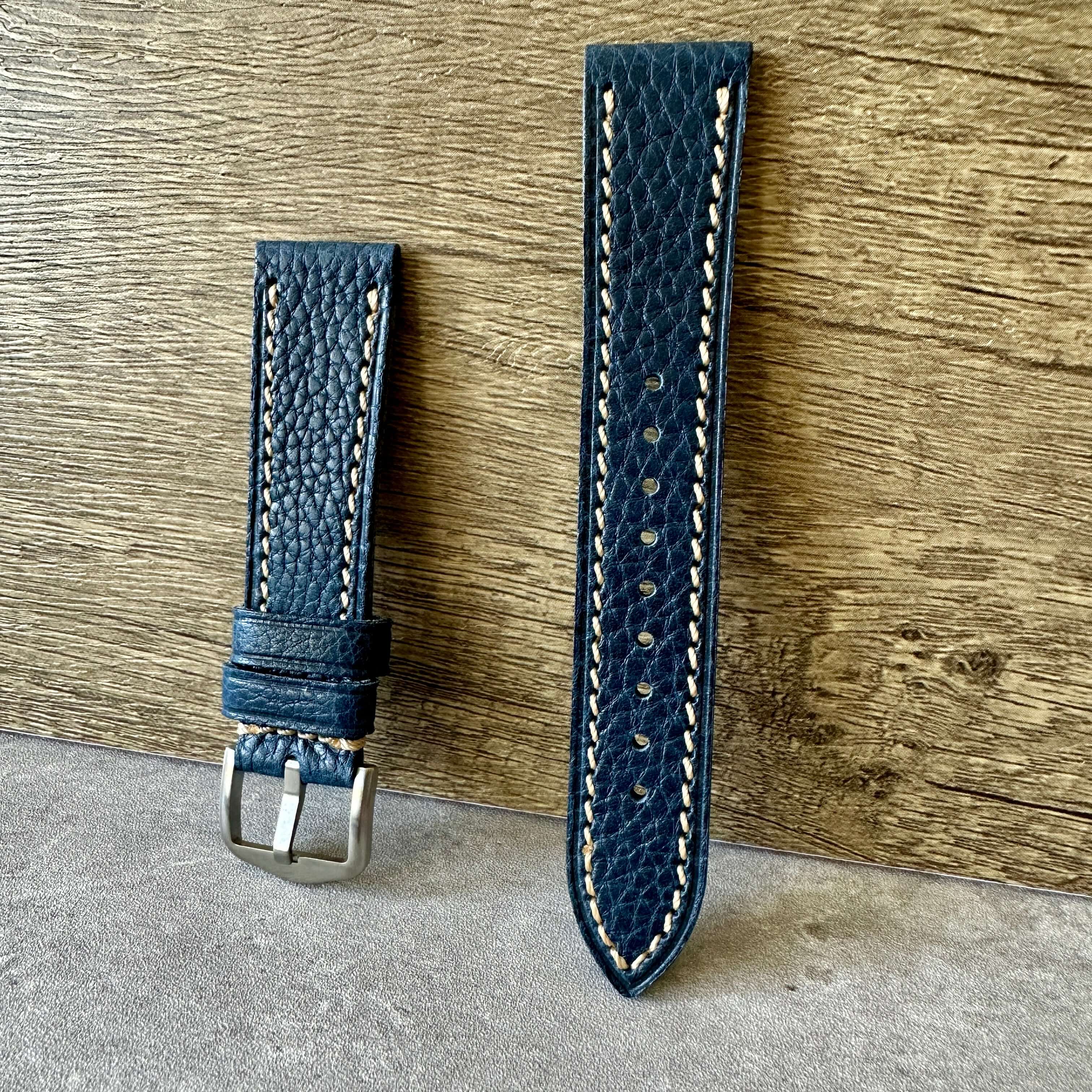 Buffalo Embossed Nappa Leather Watch Strap