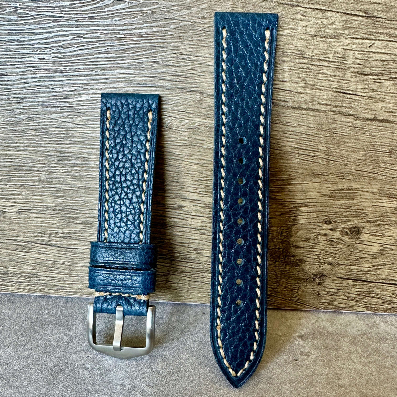 Buffalo Embossed Nappa Leather Watch Strap