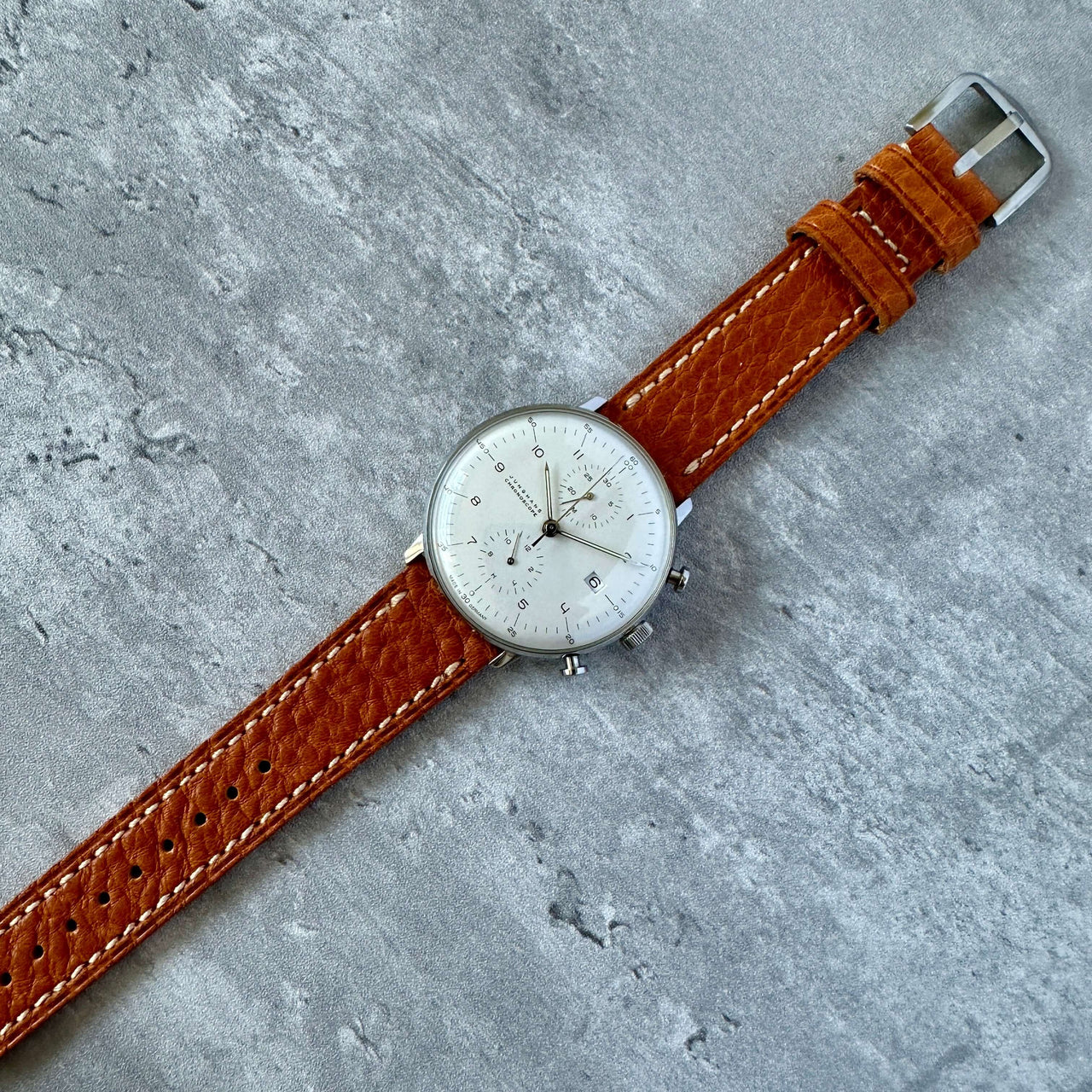 Buffalo Embossed Nappa Leather Watch Strap