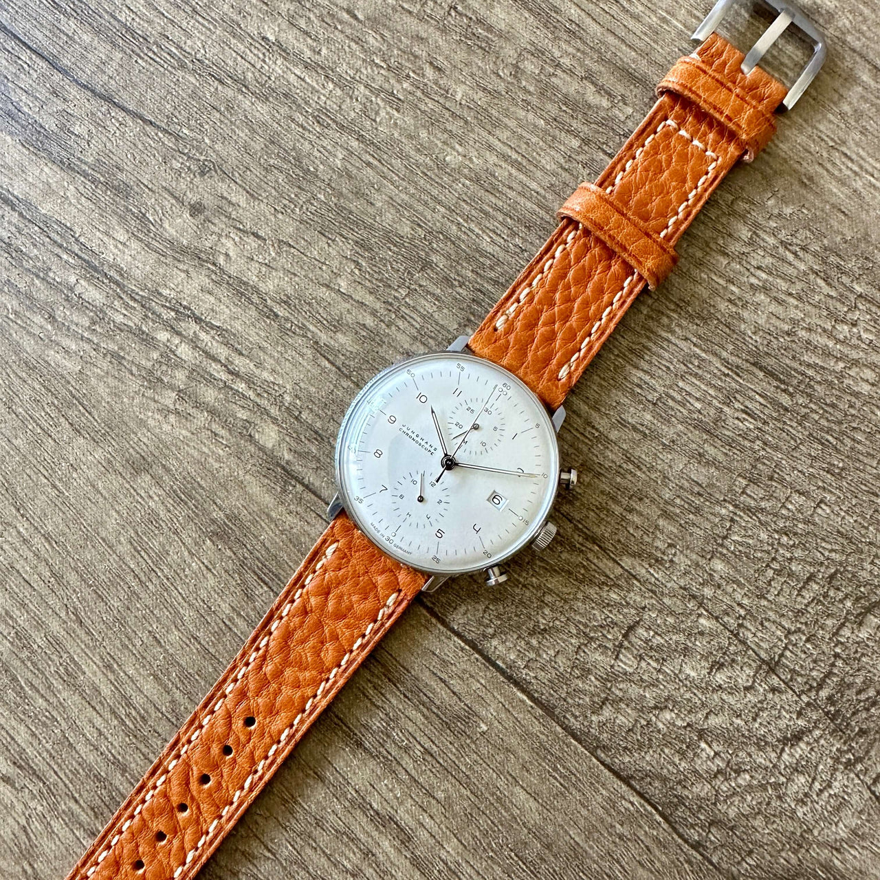 Buffalo Embossed Nappa Leather Watch Strap