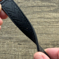Thumbnail for Cayman Hybrid Leather & Silicone Watch Strap- Crocodile Style Grain