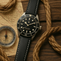 Thumbnail for Kensington Classic Genuine Leather Padded Watch Strap With Contrasting Stitching