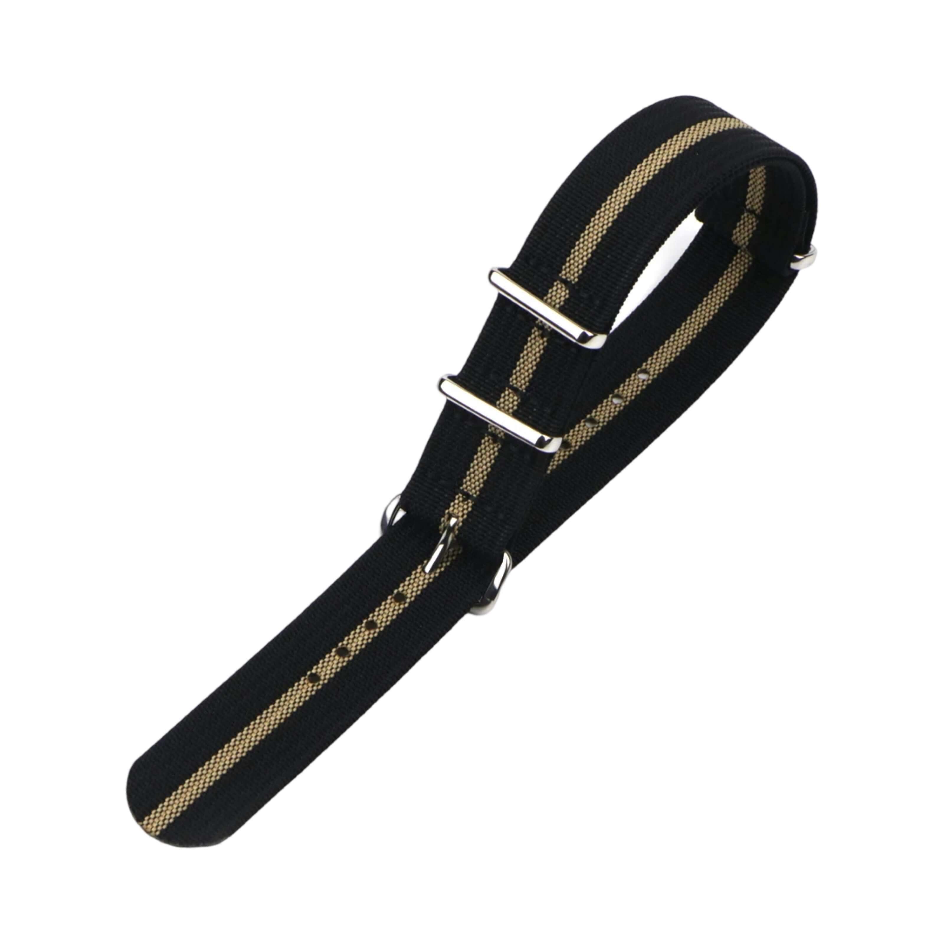 Classic Military Style Watch Strap- Ribbed