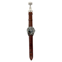 Thumbnail for Genuine Leather Calfskin Premium Watch Strap with Stainless Steel Deployant Butterfly Clasp