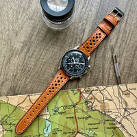 Thumbnail for Enzo Genuine Italian Perforated Rally Racing Watch Strap