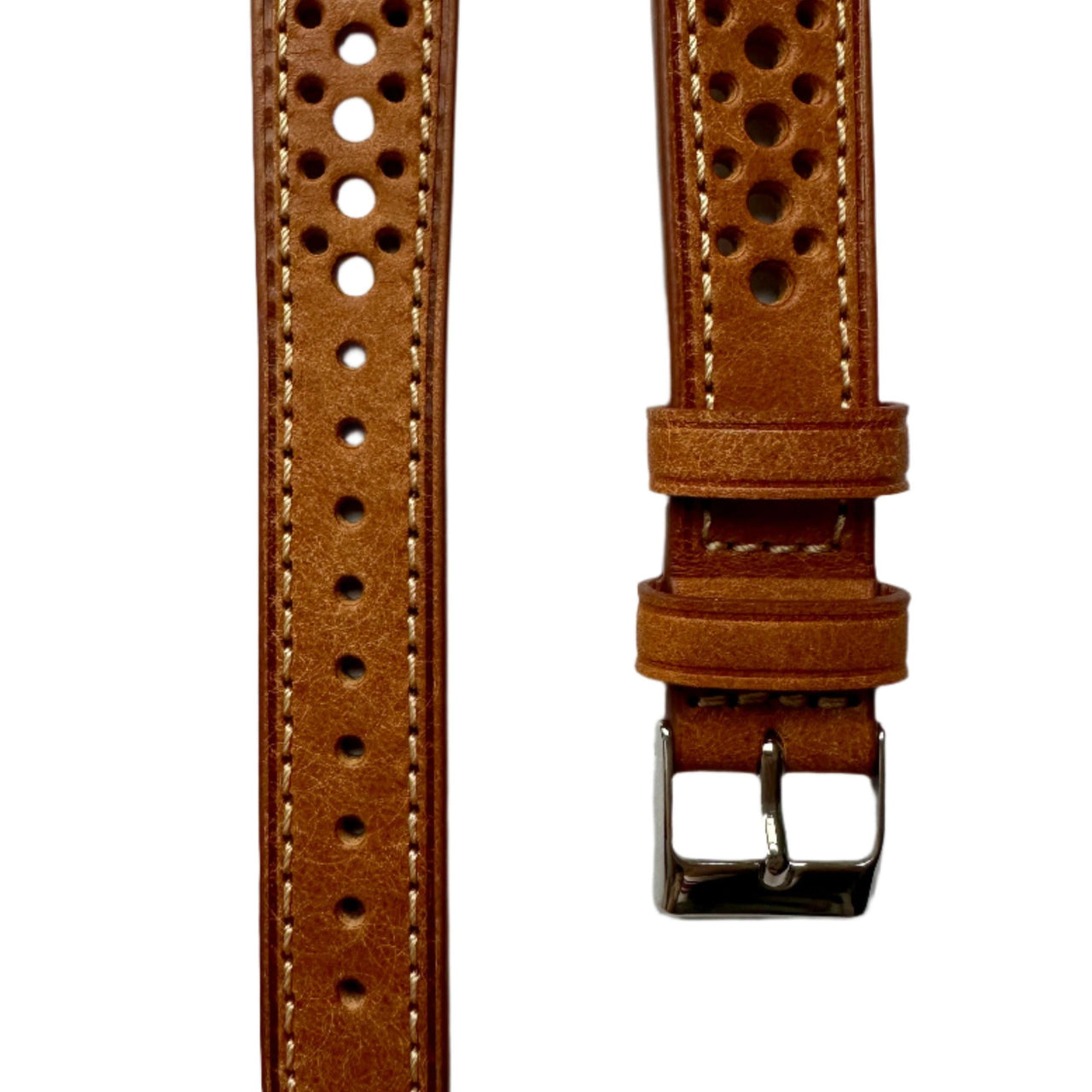 Enzo Genuine Italian Perforated Rally Racing Watch Strap