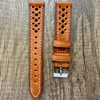 Thumbnail for Enzo Genuine Italian Perforated Rally Racing Watch Strap
