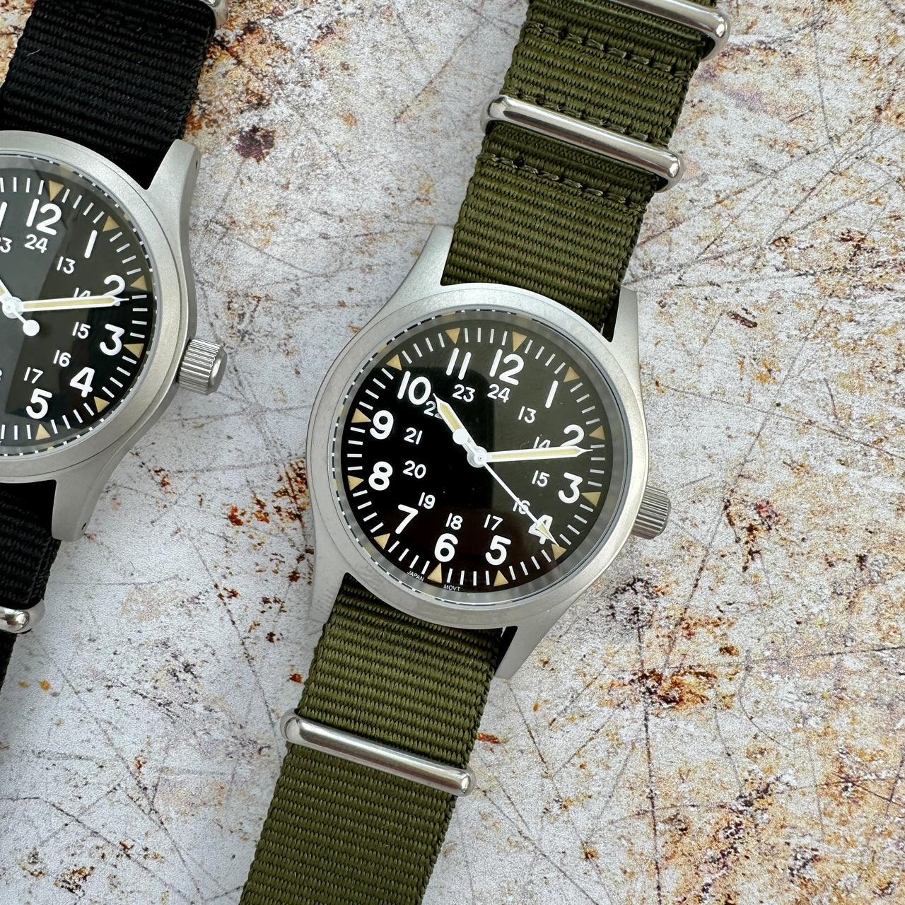 The Essential Strap Pack- (Three of our best-selling Classic Military watch straps)
