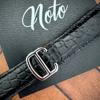 Thumbnail for Cartier Tank Solo Replacement Watch Strap in Black Genuine Alligator Leather- Bespoke and Personalised