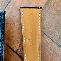 Thumbnail for Cartier Tank Solo Replacement Watch Strap in Black Genuine Alligator Leather- Bespoke and Personalised