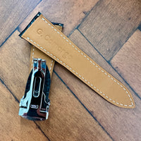 Thumbnail for Cartier Tank Solo Replacement Watch Strap in Black Genuine Alligator Leather- Bespoke and Personalised