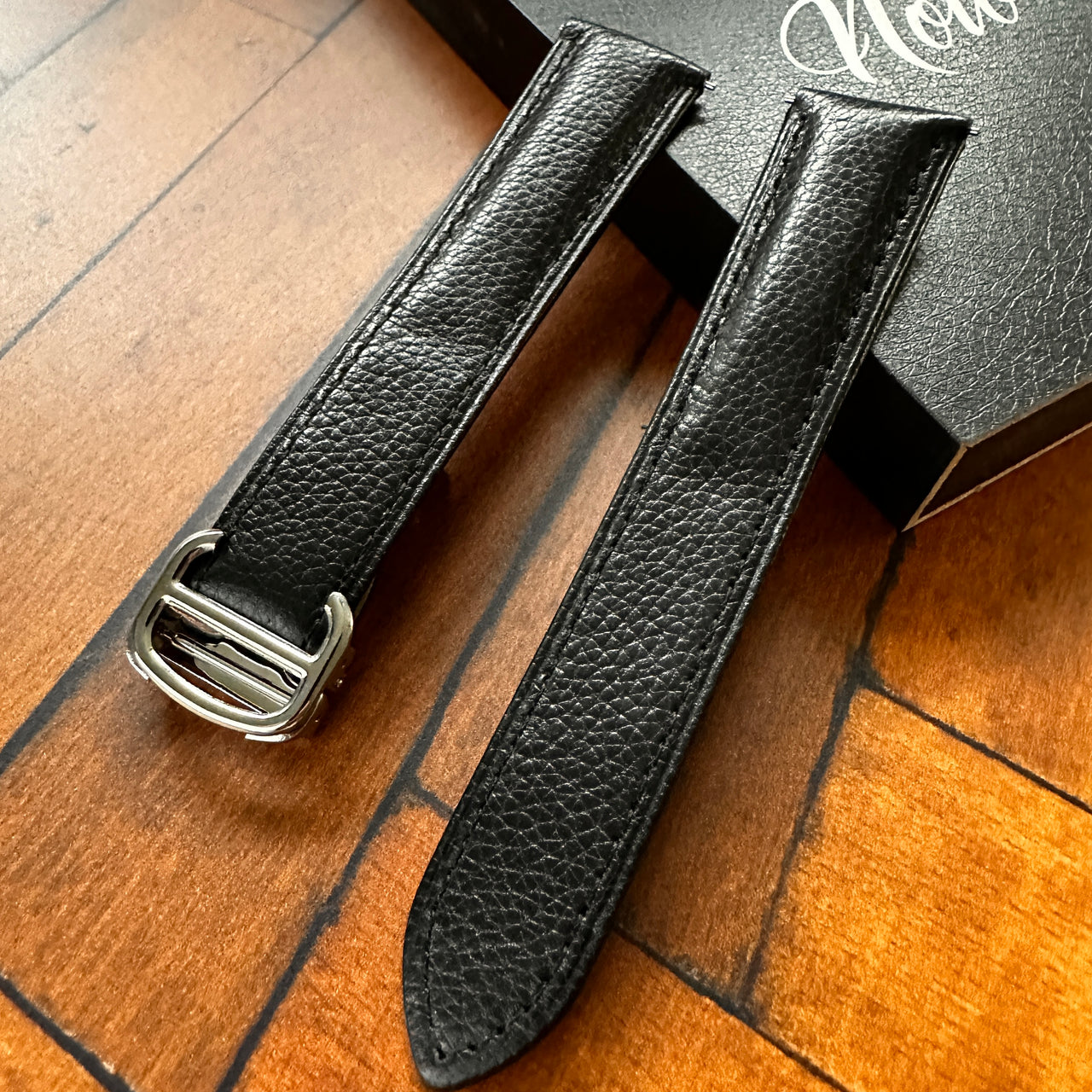 Genuine Leather Replacement Watch Strap For Cartier Tank Solo