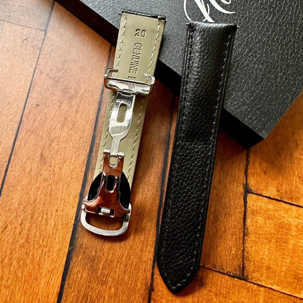 Genuine Leather Replacement Watch Strap For Cartier Tank Solo