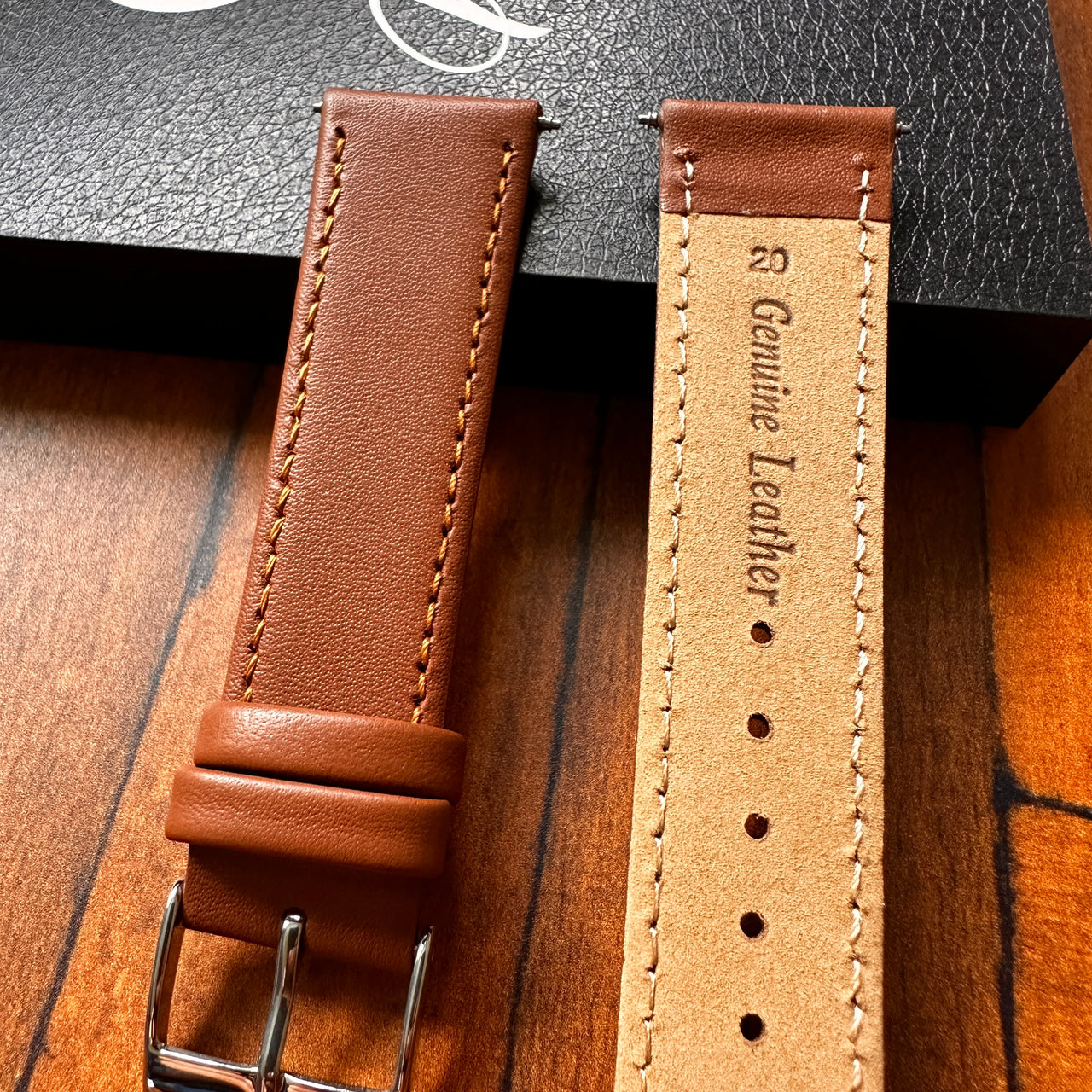 Classic Soft Calfskin Genuine Leather Watch Strap -Dress Style • Soft Padded