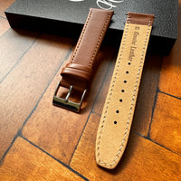 Thumbnail for Classic Soft Calfskin Genuine Leather Watch Strap -Dress Style • Soft Padded