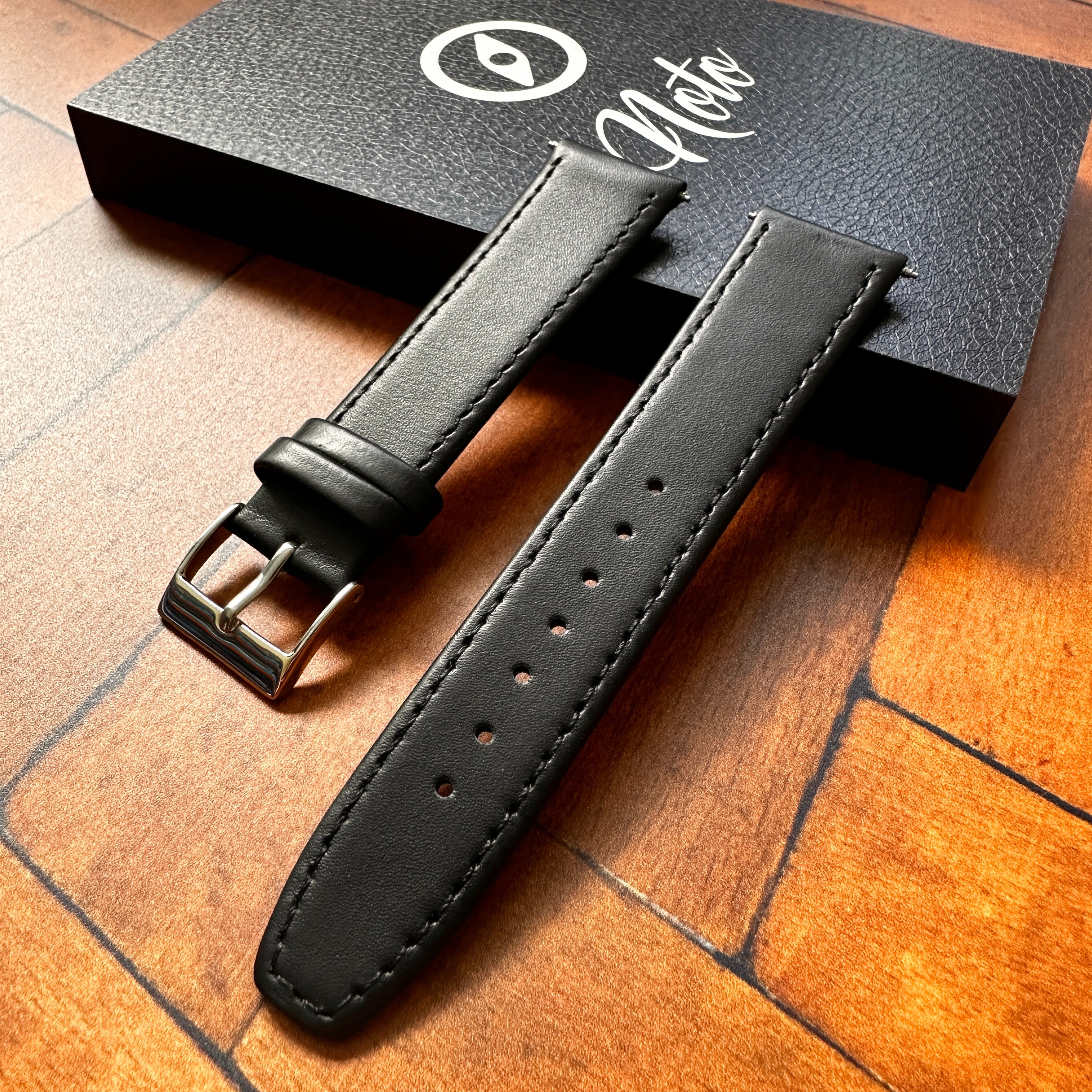 Classic Soft Calfskin Genuine Leather Watch Strap -Dress Style • Soft Padded