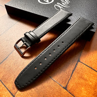 Thumbnail for Classic Soft Calfskin Genuine Leather Watch Strap -Dress Style • Soft Padded
