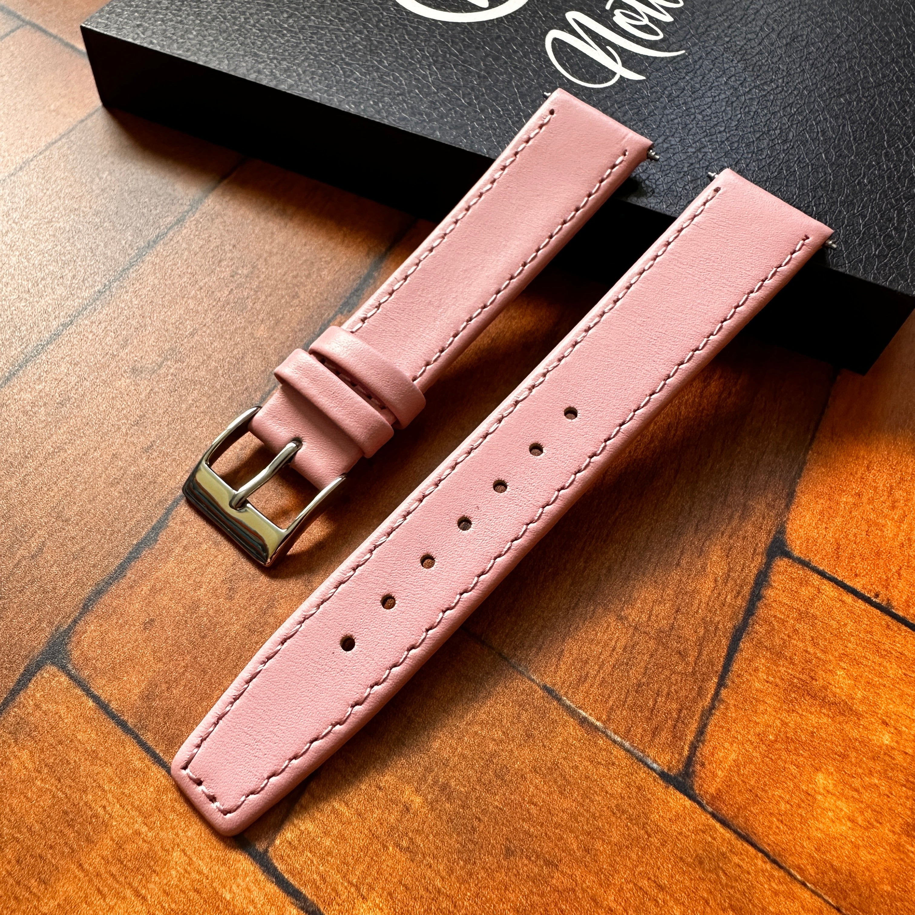 Classic Soft Calfskin Genuine Leather Watch Strap -Dress Style • Soft Padded