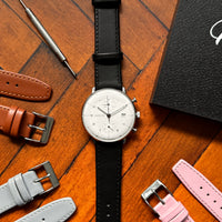 Thumbnail for Classic Soft Calfskin Genuine Leather Watch Strap -Dress Style • Soft Padded