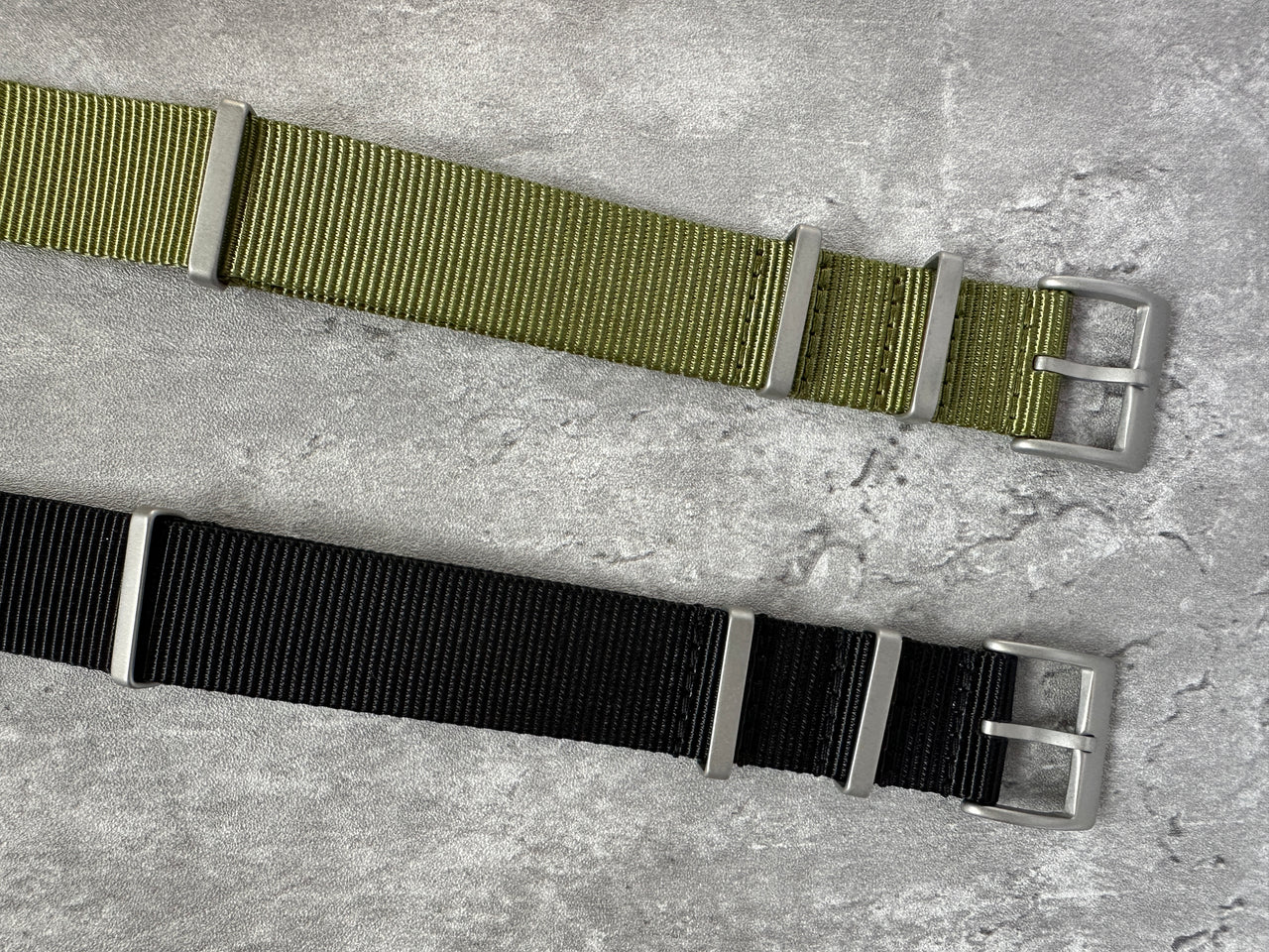 Nylon Field Watch Strap With Sandblasted Hardware