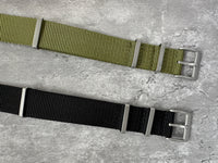 Thumbnail for Nylon Field Watch Strap With Sandblasted Hardware