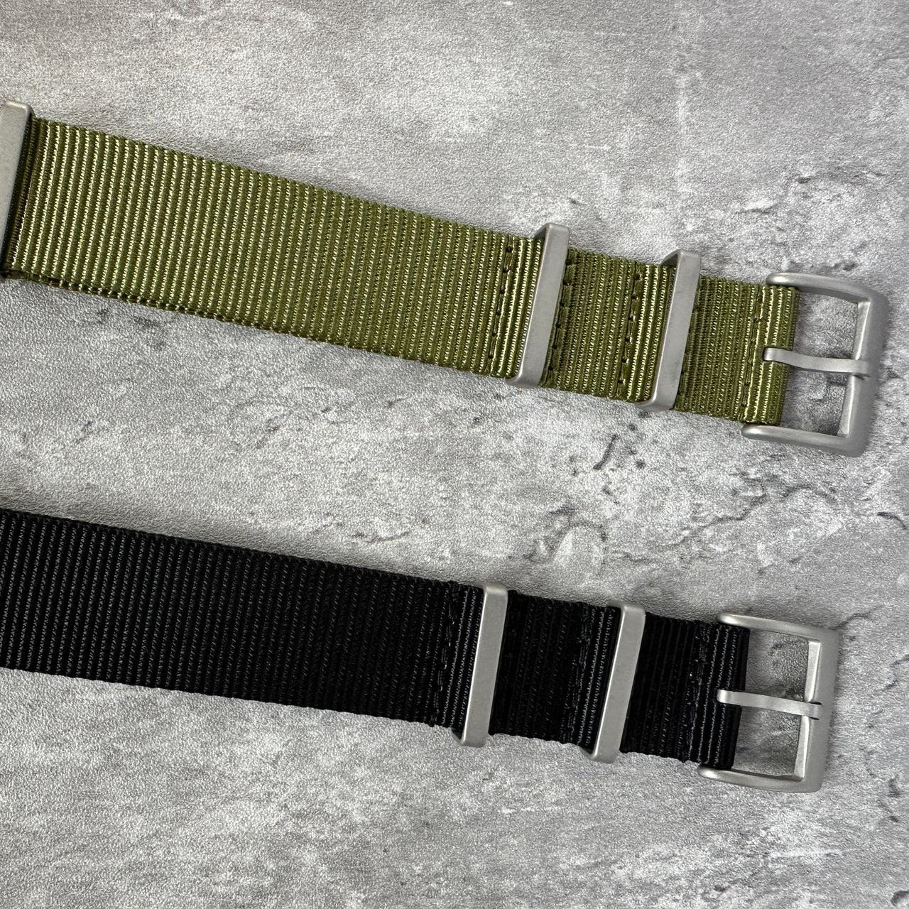 Nylon Field Watch Strap With Sandblasted Hardware